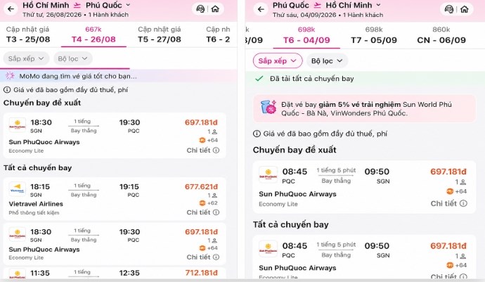 Giá vé máy bay dịp lễ 2.9 hạ nhiệt, nhiều hành khách đổi kế hoạch nghỉ lễ - ảnh 2