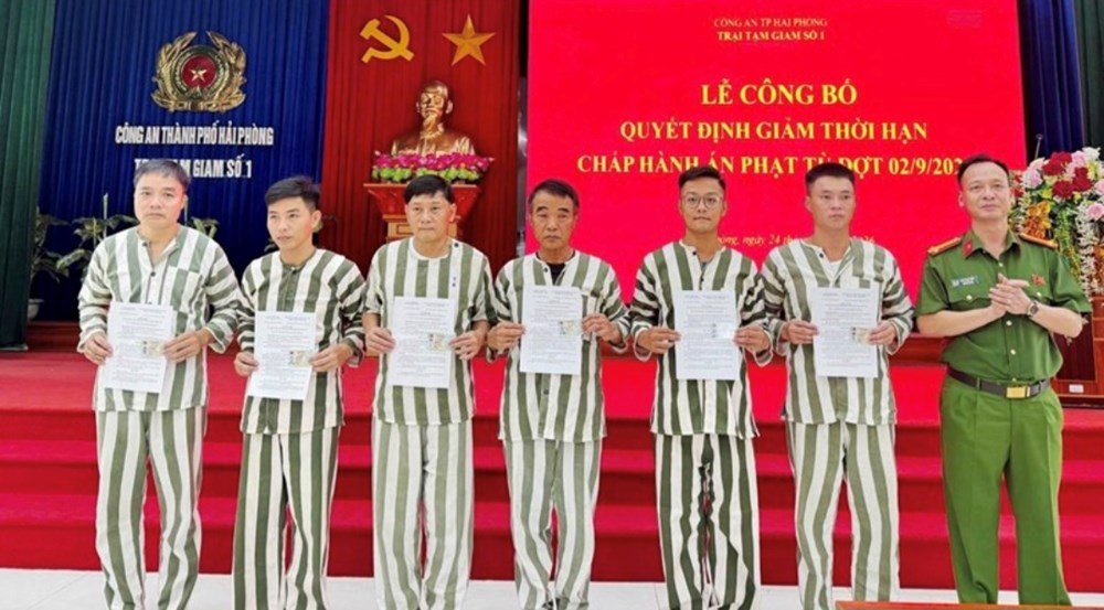 Hải Phòng công bố giảm án cho 46 phạm nhân đợt 2.9 - ảnh 1