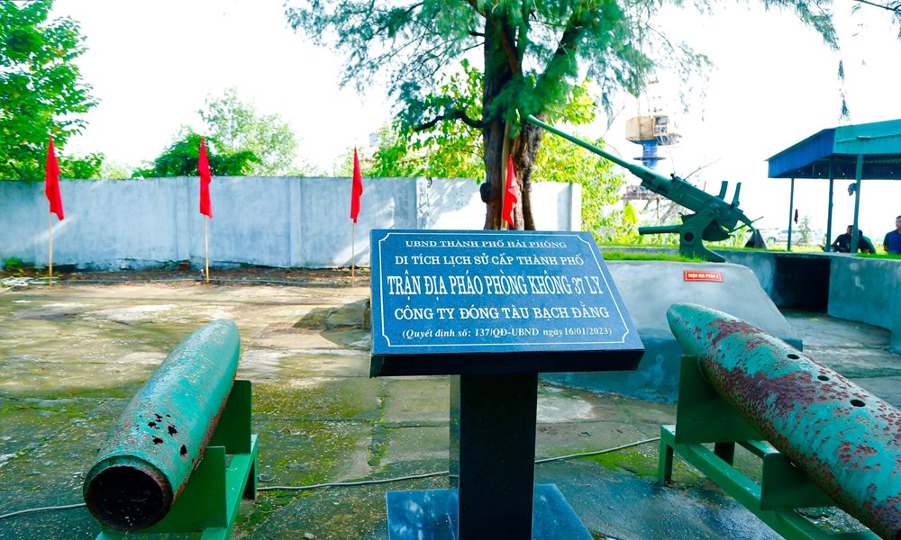 Hải Phòng: Gắn biển, tôn tạo Di tích trận địa pháo phòng không 37  - ảnh 1