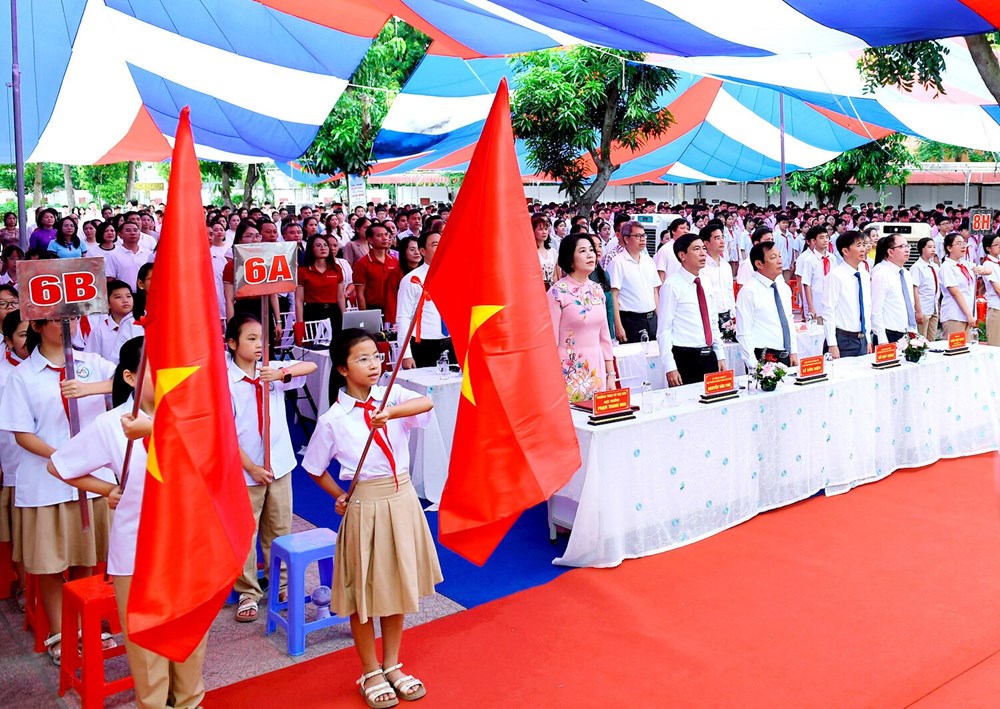 Hơn 1,1 triệu học sinh Hải Phòng dự Lễ khai giảng năm học mới - ảnh 8