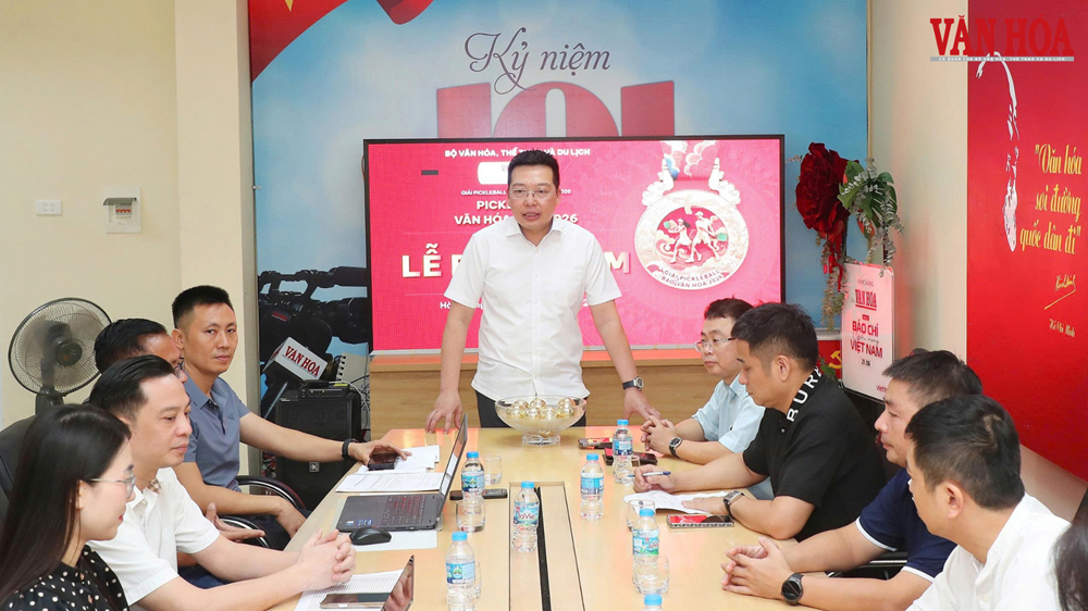 Sáng nay, diễn ra Lễ bốc thăm Giải Pickleball Báo Văn Hóa năm 2026 - “Pickleball Văn hóa Việt 2026” - ảnh 1