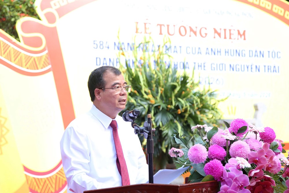 Tưởng niệm 584 năm ngày mất Nguyễn Trãi, tiếp nối những giá trị trường tồn - ảnh 2