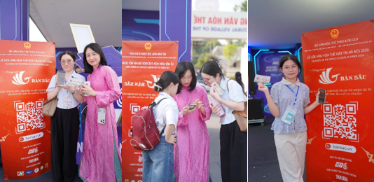 “Bản Sắc” bùng nổ tại Lễ hội Văn hóa Thế giới tại Hà Nội: Lan tỏa di sản số, hàng trăm phần quà hấp dẫn mỗi ngày - ảnh 4