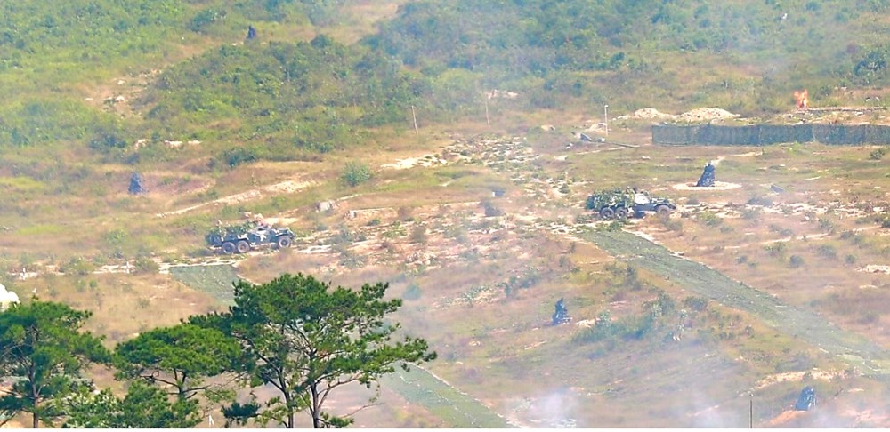 Quảng Ninh: Diễn tập thực binh bắn đạn thật - ảnh 1