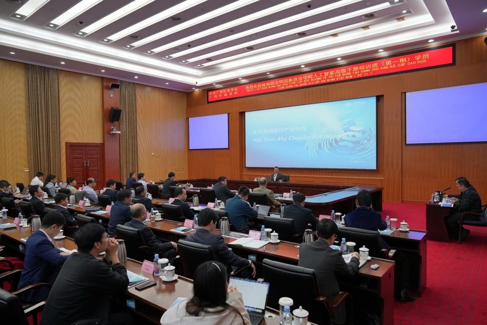 Học viện Chính trị quốc gia Hồ Chí Minh phối hợp tỉnh Quảng Châu (TQ) bồi dưỡng về AI - ảnh 1