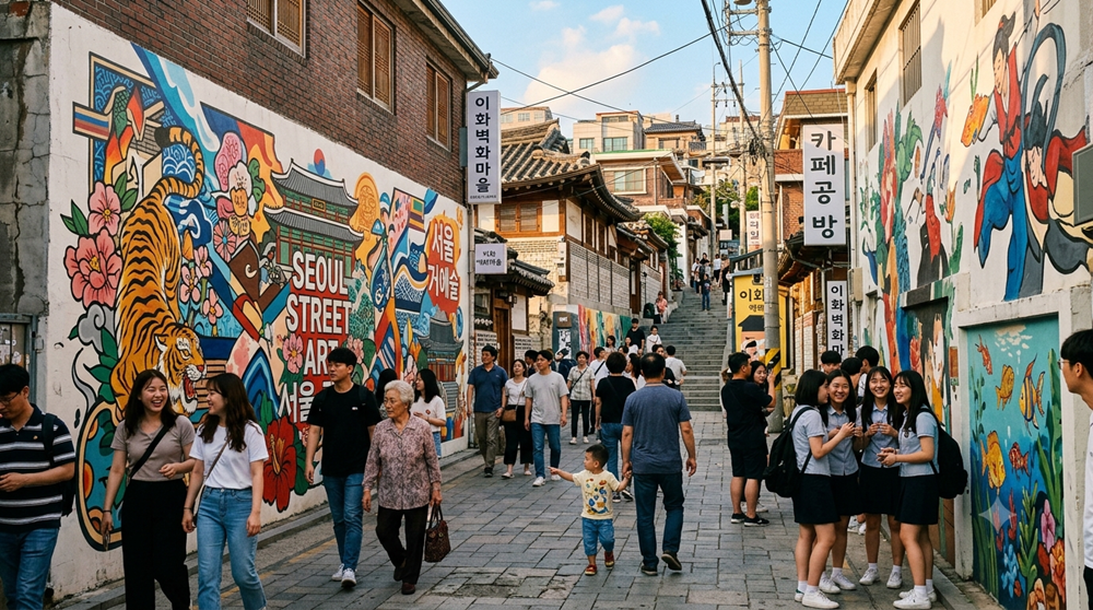 Seoul đưa nghệ thuật đường phố đến gần hơn với người dân - ảnh 1