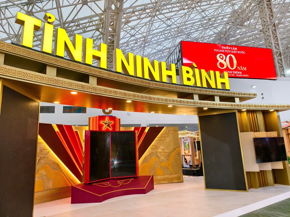 Ninh Bình mang không gian di sản đến Triển lãm Thành tựu đất nước 80 năm - ảnh 1
