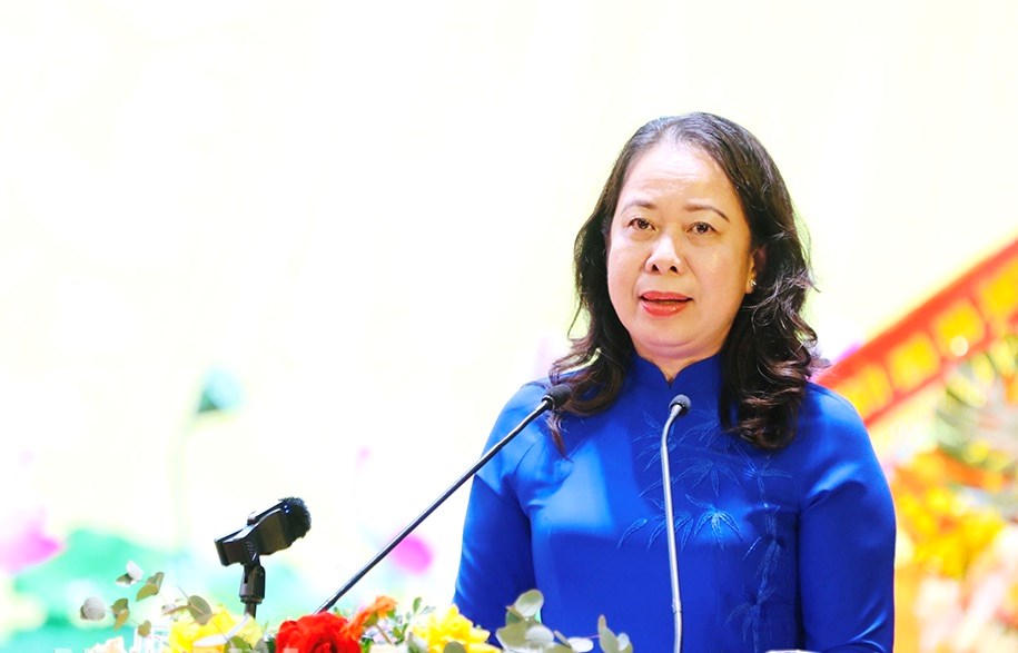 Phó Chủ tịch nước Võ Thị Ánh Xuân dự Đại hội Thi đua yêu nước tỉnh Ninh Bình - ảnh 2