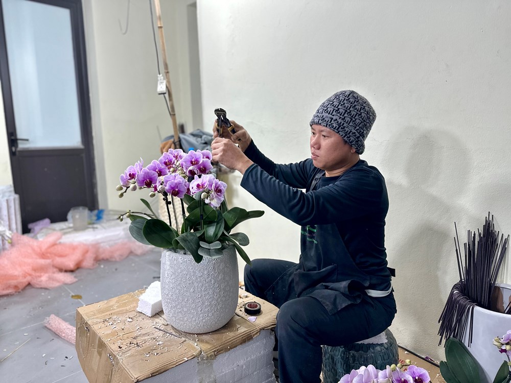 Mưa rét về đêm không làm giảm “sức nóng” chợ hoa Xuân Hoa Lư - ảnh 8