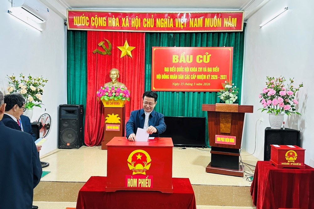 Hơn 3 triệu cử tri tỉnh Ninh Bình nô nức đi bầu cử - ảnh 5