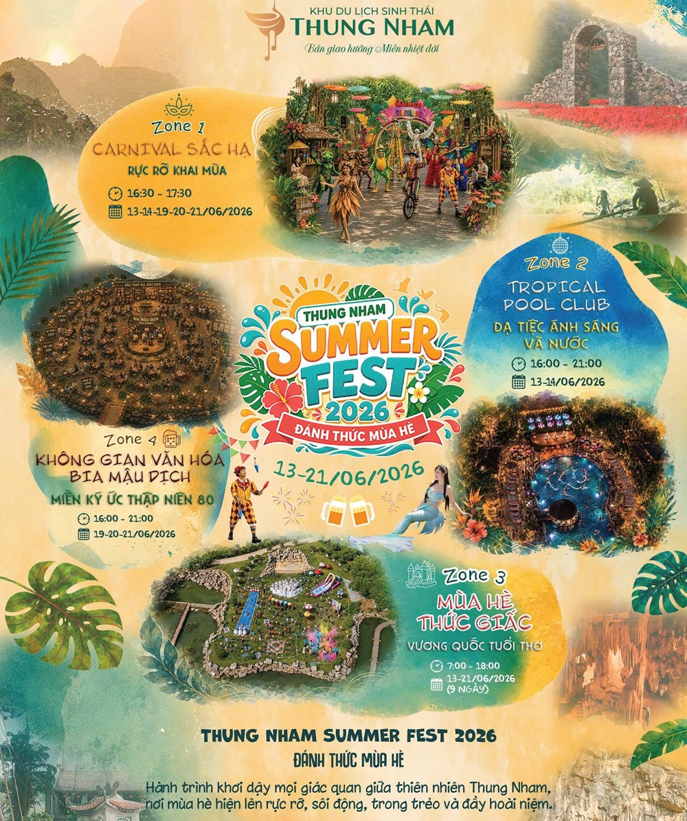 Loạt sự kiện hấp dẫn tại Thung Nham Summer Fest 2026 - ảnh 1
