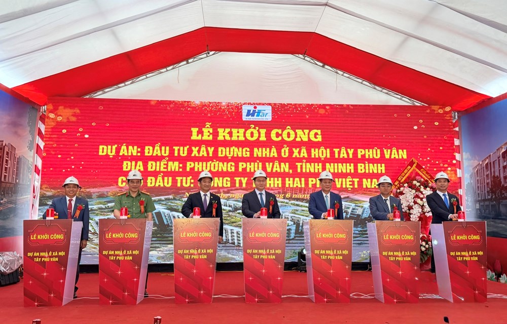 Ninh Bình: Khởi công Dự án nhà ở xã hội Tây Phù Vân - ảnh 3