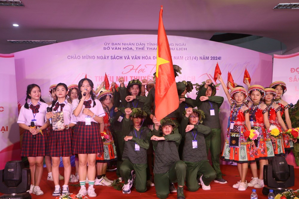 Hơn 200 học sinh tham gia thi thuyết trình sách và vẽ tranh theo sách năm 2024 - ảnh 1