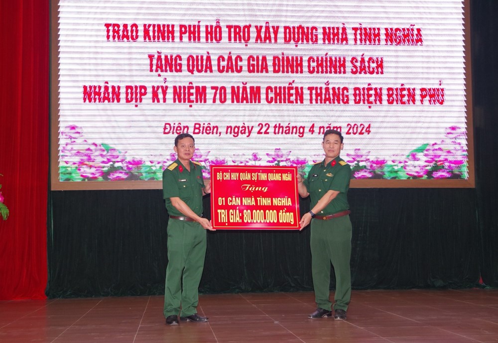 Lực lượng vũ trang tỉnh Quảng Ngãi hướng về Điện Biên - ảnh 1