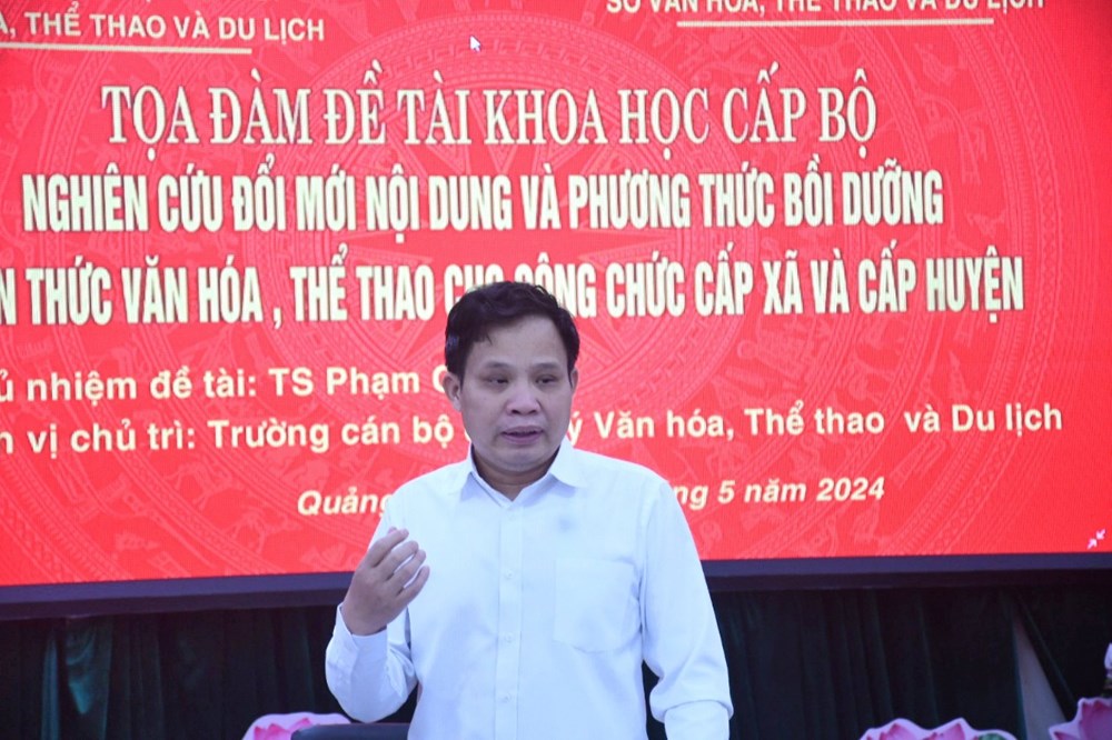 Nghiên cứu đổi mới nội dung và phương thức bồi dưỡng kiến thức VHTT cho công chức cấp xã, cấp huyện - ảnh 3