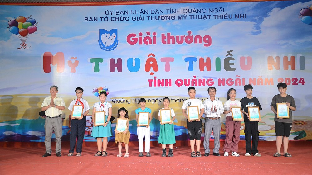Giải thưởng mỹ thuật thiếu nhi Quảng Ngãi 2024 - ảnh 5