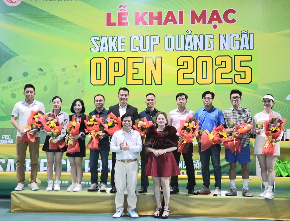Giải Pickleball tỉnh Quảng Ngãi mở rộng, tranh Cúp Sake lần thứ II - ảnh 3