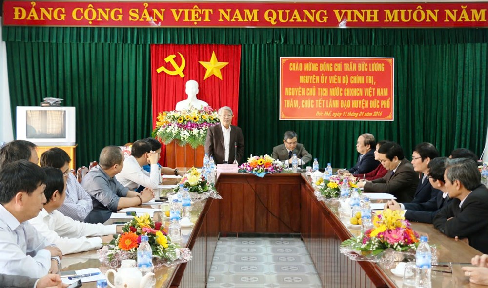 Nguyên Chủ tịch nước Trần Đức Lương sâu nặng nghĩa tình với quê hương - ảnh 1