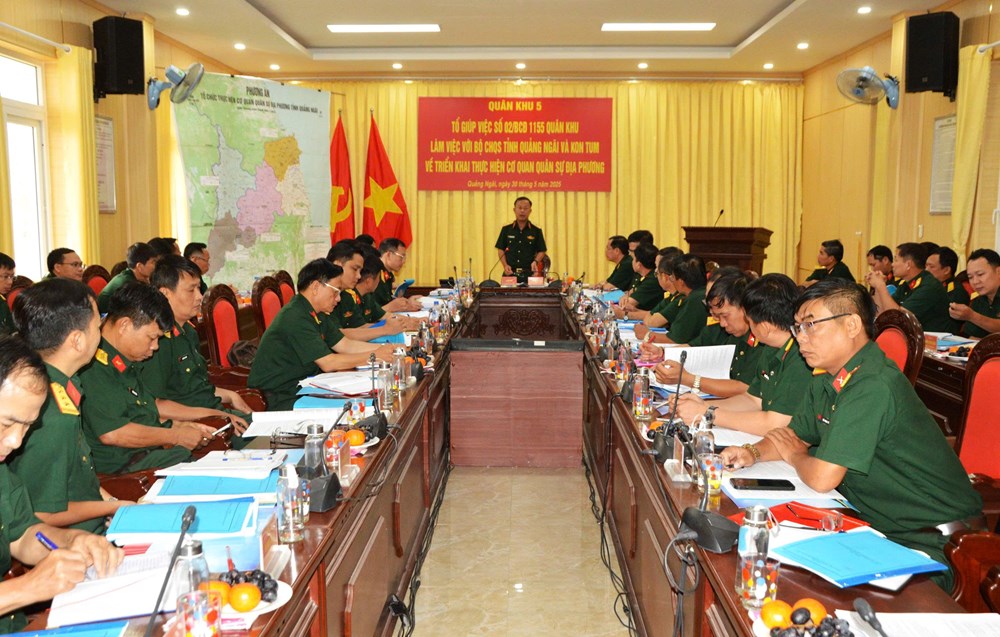 Triển khai thực hiện cơ quan quân sự địa phương theo đơn vị hành chính mới - ảnh 1