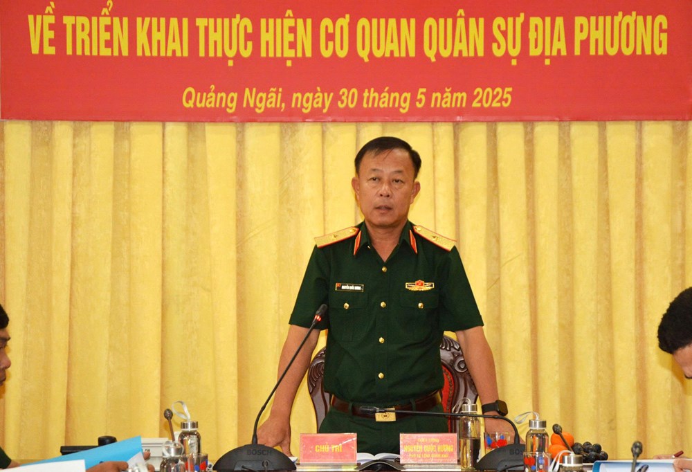 Triển khai thực hiện cơ quan quân sự địa phương theo đơn vị hành chính mới - ảnh 3
