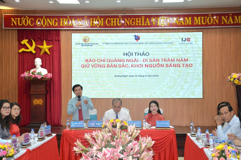 “Báo chí Quảng Ngãi - Di sản trăm năm - Giữ vững bản sắc, khơi nguồn sáng tạo” - ảnh 1