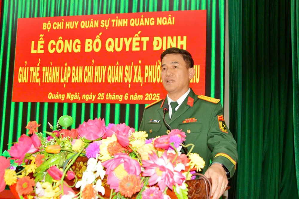 Quảng Ngãi thành lập 96 ban CHQS xã, phường, đặc khu - ảnh 3