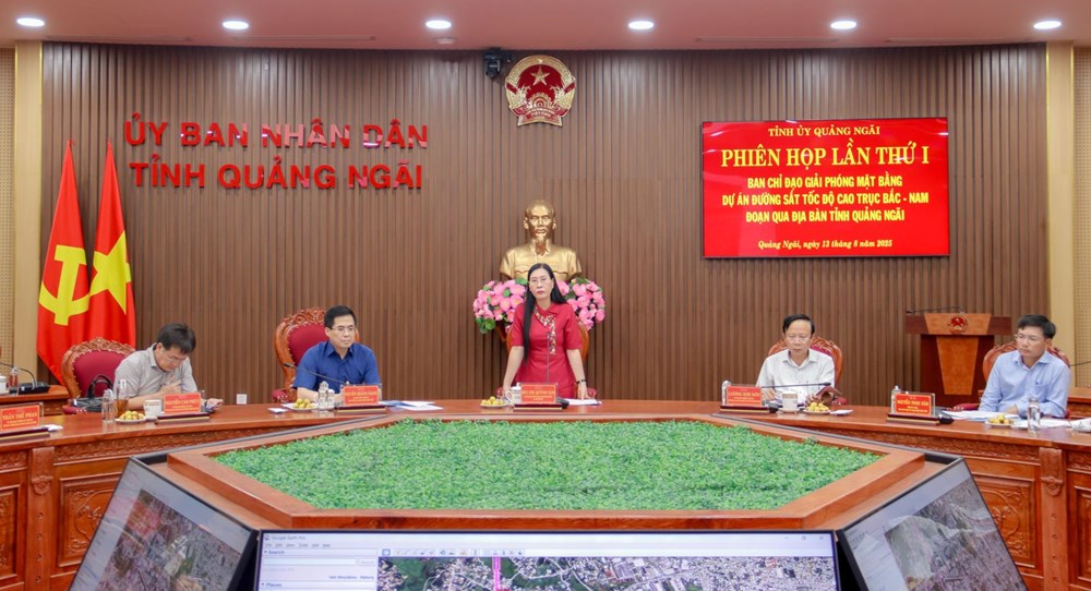 Quảng Ngãi triển khai giải phóng mặt bằng dự án đường sắt tốc độ cao Bắc - Nam - ảnh 1