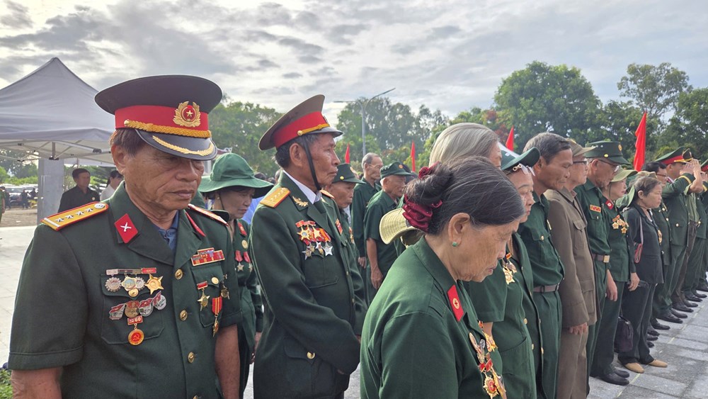 Dâng hoa, dâng hương các anh hùng liệt sĩ nhân kỉ niệm 60 năm Chiến thắng Vạn Tường - ảnh 5