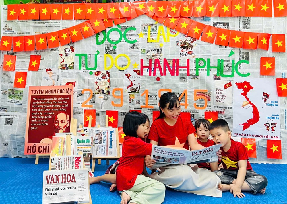 Lan tỏa tình yêu nước qua hình ảnh lá cờ Tổ quốc - ảnh 1