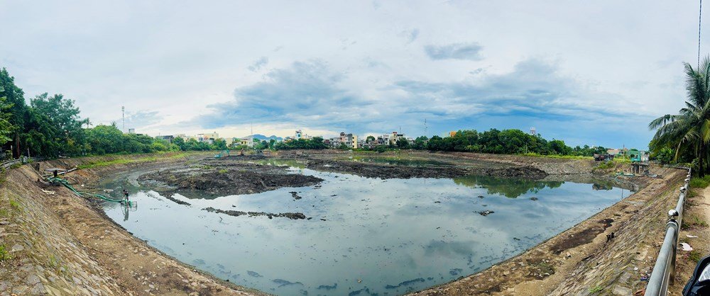 Hồ chứa nước thải ở trung tâm Quảng Ngãi được “hồi sinh” - ảnh 1