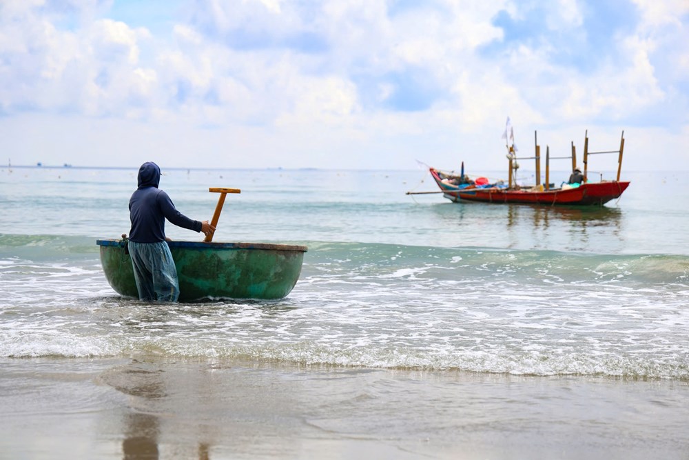 Được mùa ruốc biển, ngư dân Quảng Ngãi kiếm tiền triệu mỗi ngày - ảnh 9