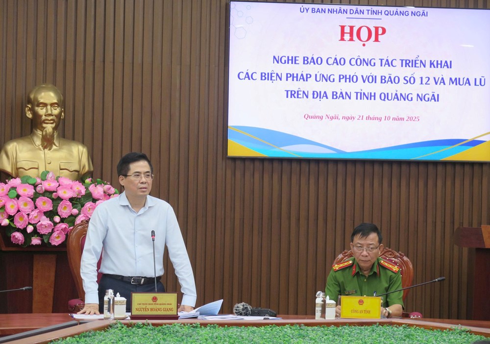 Chủ tịch UBND tỉnh Quảng Ngãi yêu cầu tuyệt đối không lơ là, chủ quan trước bão số 12 - ảnh 4