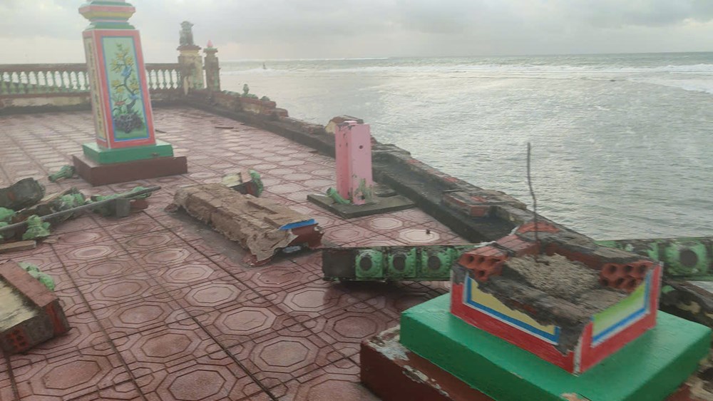 Các điểm di tích, du lịch ở Quảng Ngãi bị ảnh hưởng nặng do triều cường - ảnh 3