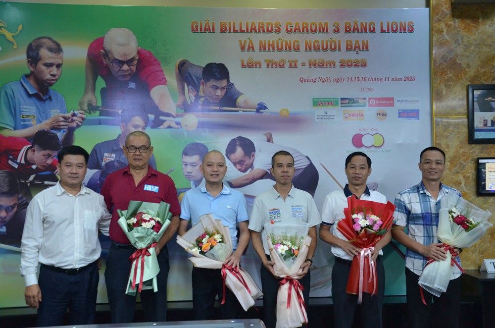 Khai mạc giải Billads Carom 3 băng tỉnh Quảng Ngãi mở rộng - ảnh 3