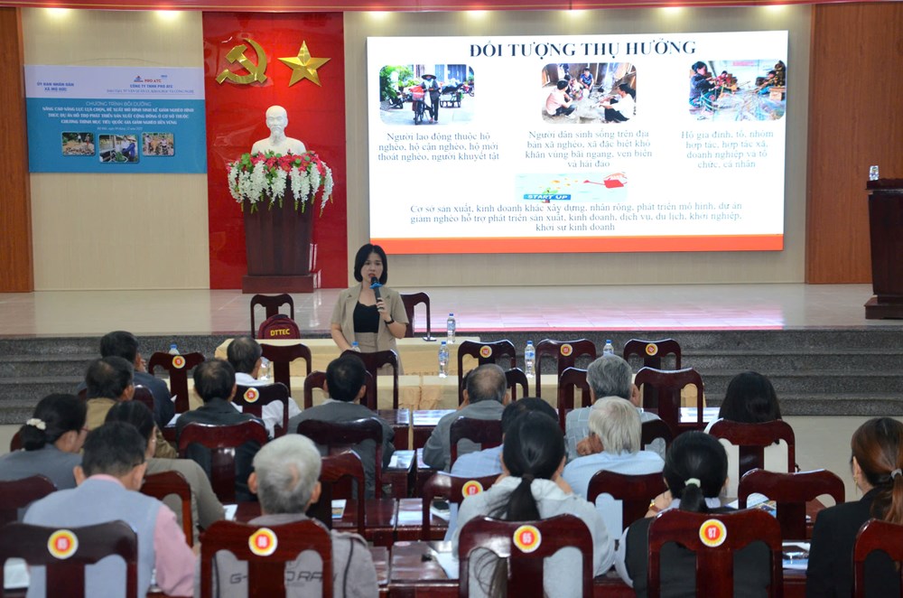 Nâng cao năng lực đội ngũ cán bộ làm công tác giảm nghèo - ảnh 1