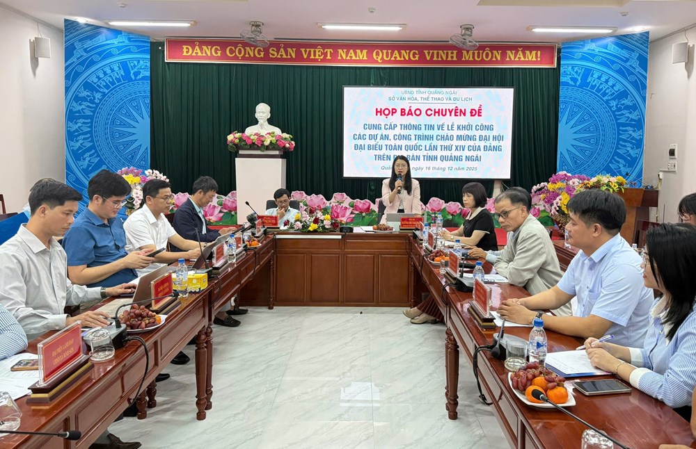 Họp báo thông tin lễ khởi công, khánh thành 4 dự án trọng điểm - ảnh 1