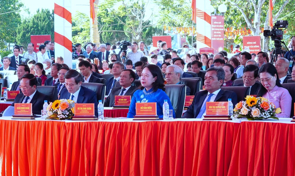 Thủ tướng Phạm Minh Chính dự lễ kỷ niệm 120 năm Ngày sinh Thủ tướng Phạm Văn Đồng - ảnh 6