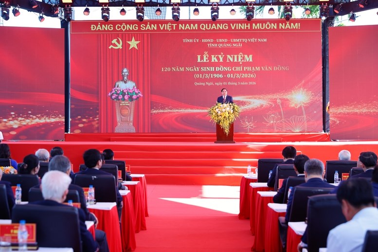 Thủ tướng Phạm Minh Chính dự lễ kỷ niệm 120 năm Ngày sinh Thủ tướng Phạm Văn Đồng - ảnh 4