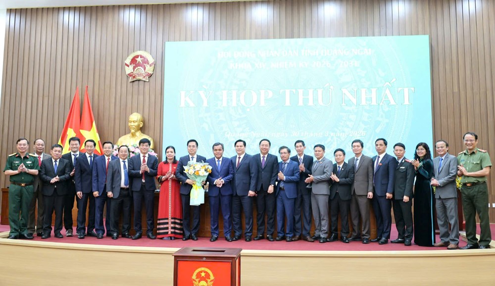 Ông Nguyễn Hoàng Giang tái đắc cử Chủ tịch UBND tỉnh Quảng Ngãi - ảnh 3