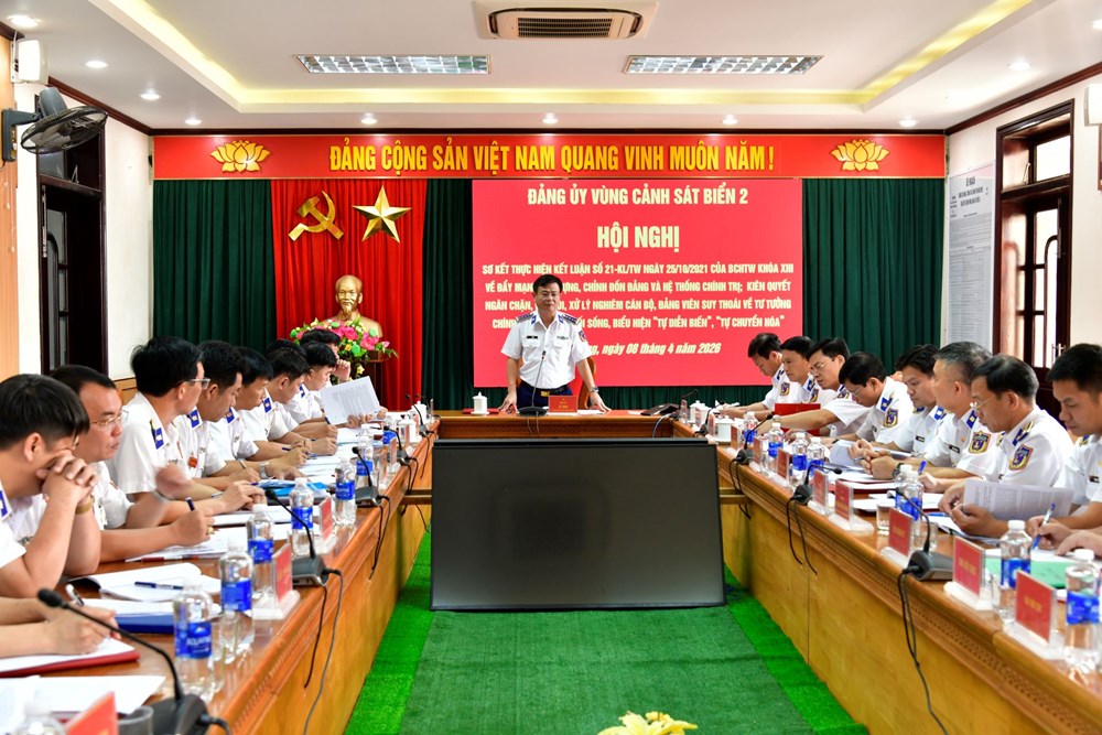 Đảng uỷ Vùng Cảnh sát biển 2 quyết xây dựng Đảng trong sạch, vững mạnh - ảnh 1
