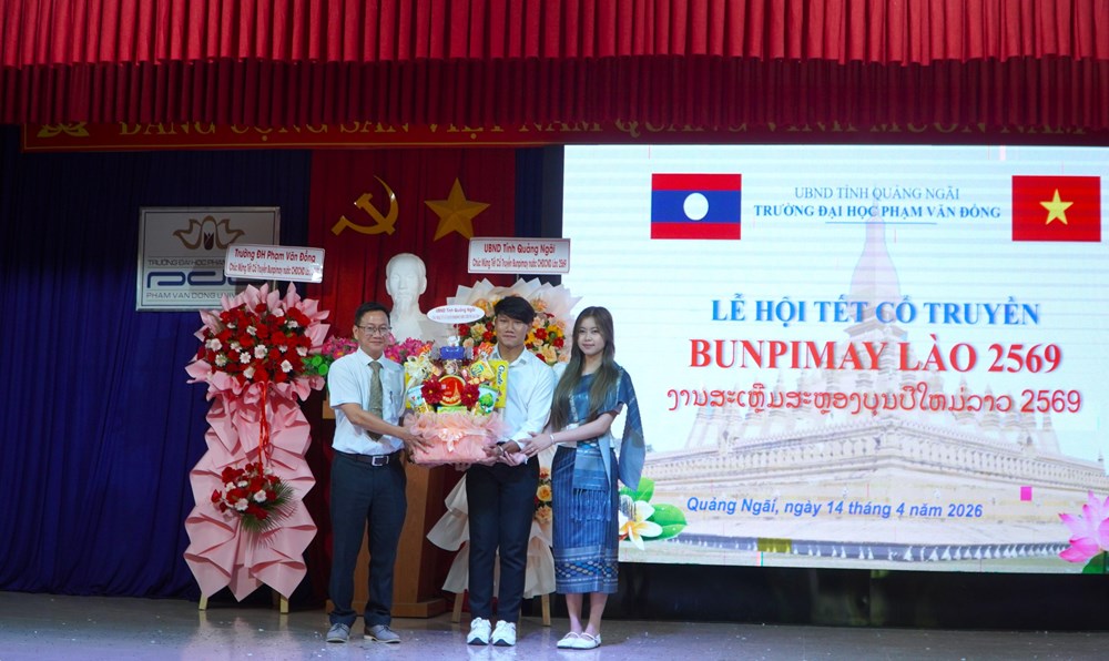 Ấm áp Lễ hội Bunpimay của sinh viên Lào tại Quảng Ngãi - ảnh 5