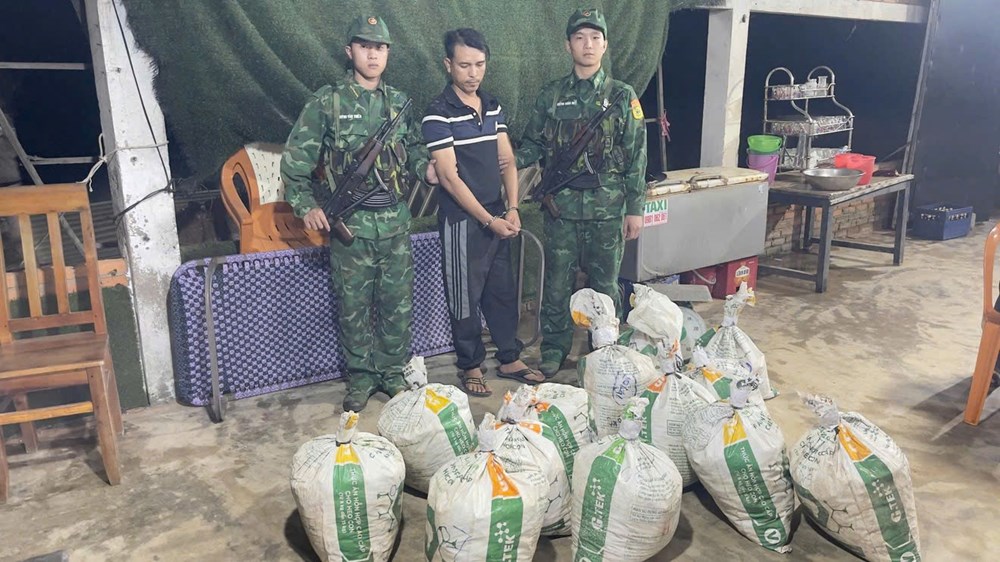 Ngăn chặn kịp thời vụ vận chuyển gần 400 kg thuốc nổ trái phép - ảnh 1