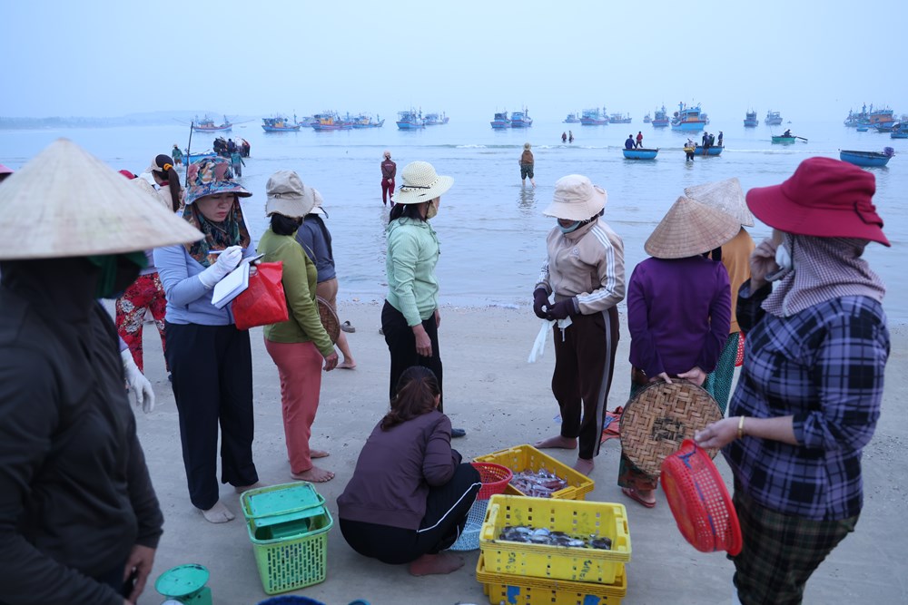 Chợ cá ven biển Quảng Ngãi tấp nập dịp lễ  - ảnh 5