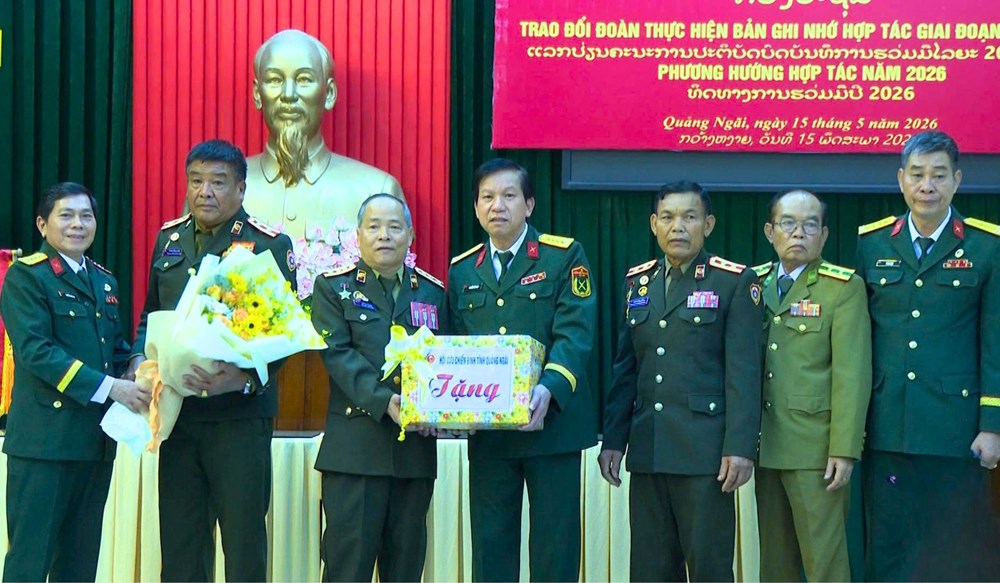 Hội Cựu chiến binh Quảng Ngãi và Champasak tăng cường hợp tác giai đoạn mới - ảnh 4
