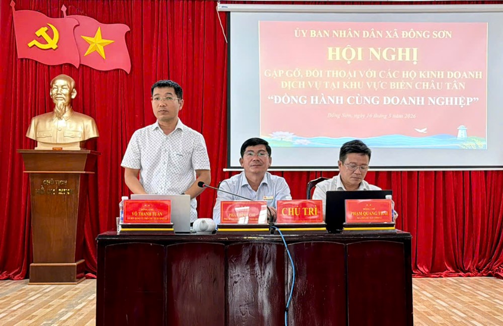 Đối thoại cùng hộ kinh doanh, hướng đến phát triển du lịch biển Châu Tân bền vững - ảnh 1