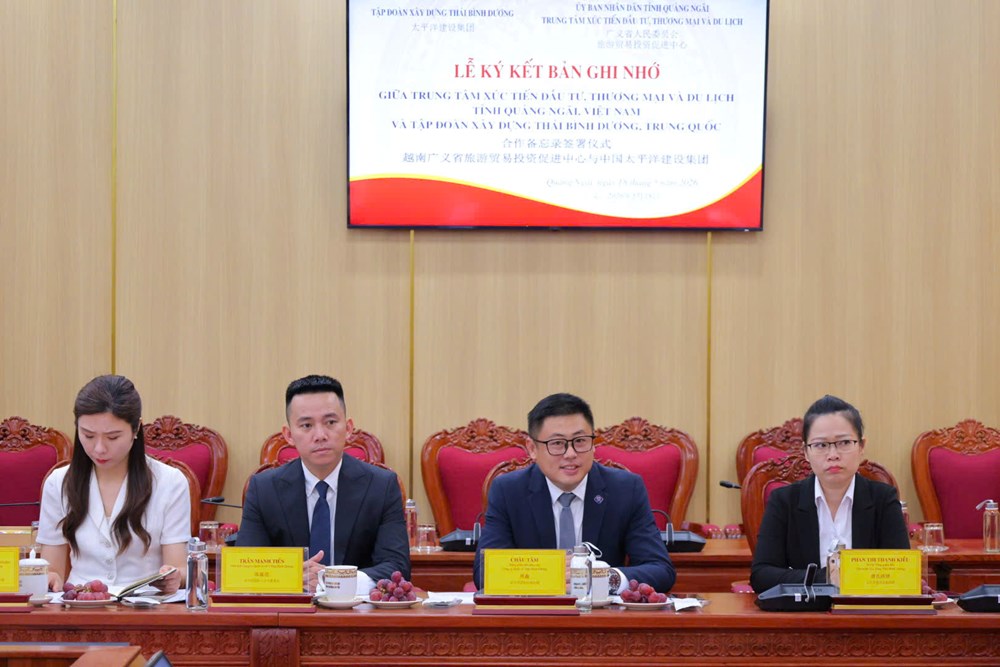Quảng Ngãi kí kết hợp tác xúc tiến đầu tư với tập đoàn Trung Quốc - ảnh 3