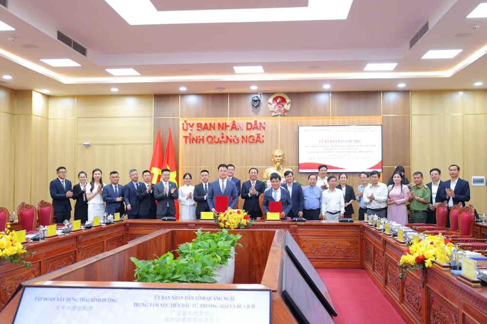 Quảng Ngãi kí kết hợp tác xúc tiến đầu tư với tập đoàn Trung Quốc - ảnh 7