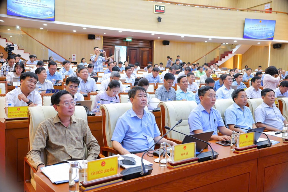 Quảng Ngãi đối thoại, gỡ khó về đất đai cho doanh nghiệp và nhà đầu tư - ảnh 1