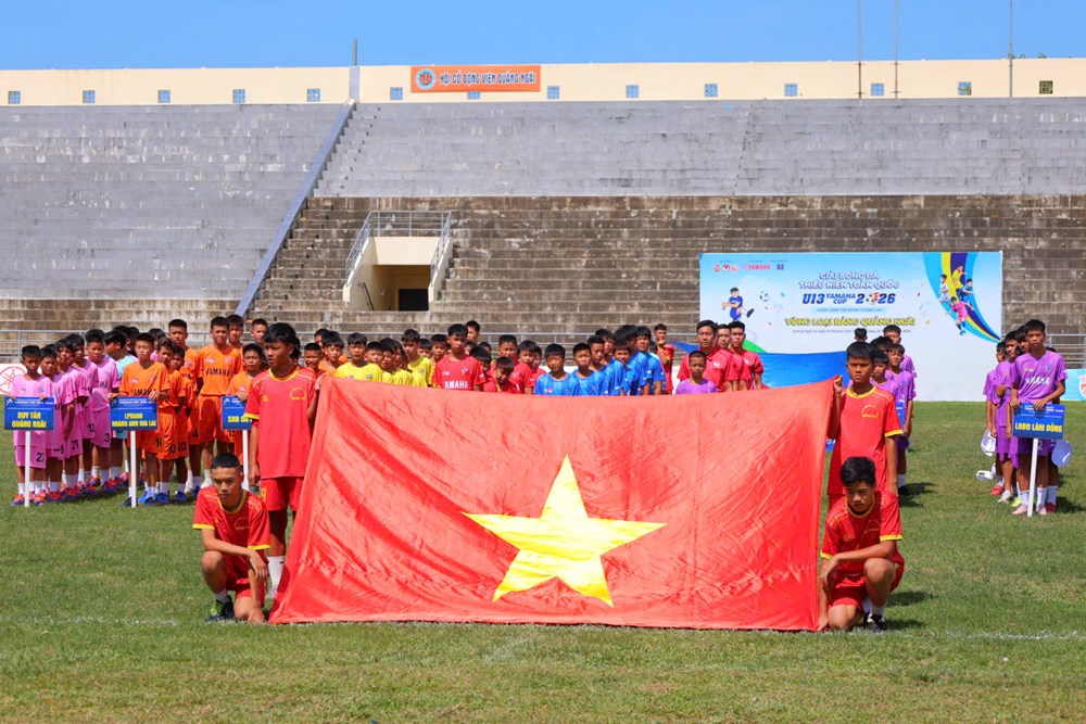 Khai mạc vòng loại Giải Bóng đá U13 toàn quốc tại Quảng Ngãi - ảnh 1