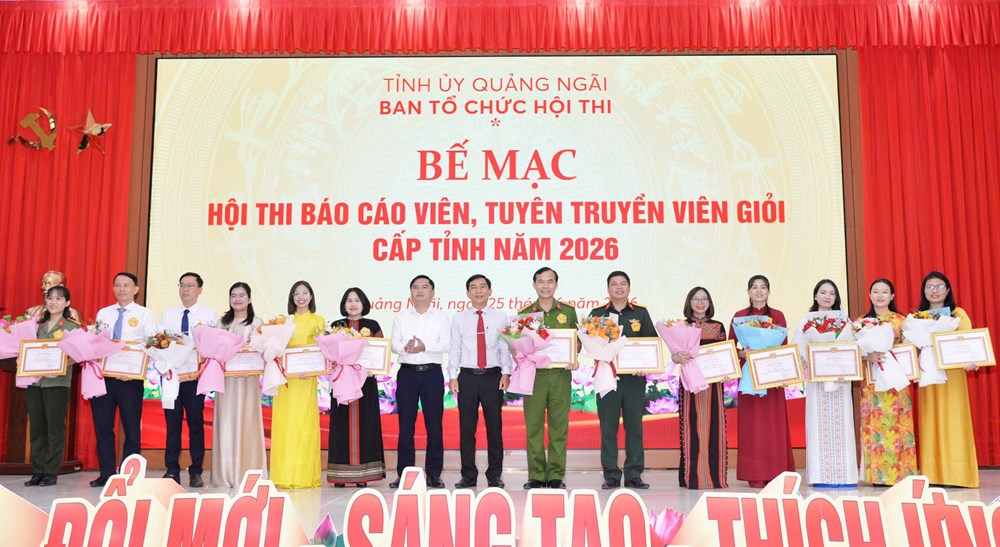 Bế mạc Hội thi Báo cáo viên, Tuyên truyền viên giỏi cấp tỉnh Quảng Ngãi năm 2026 - ảnh 4